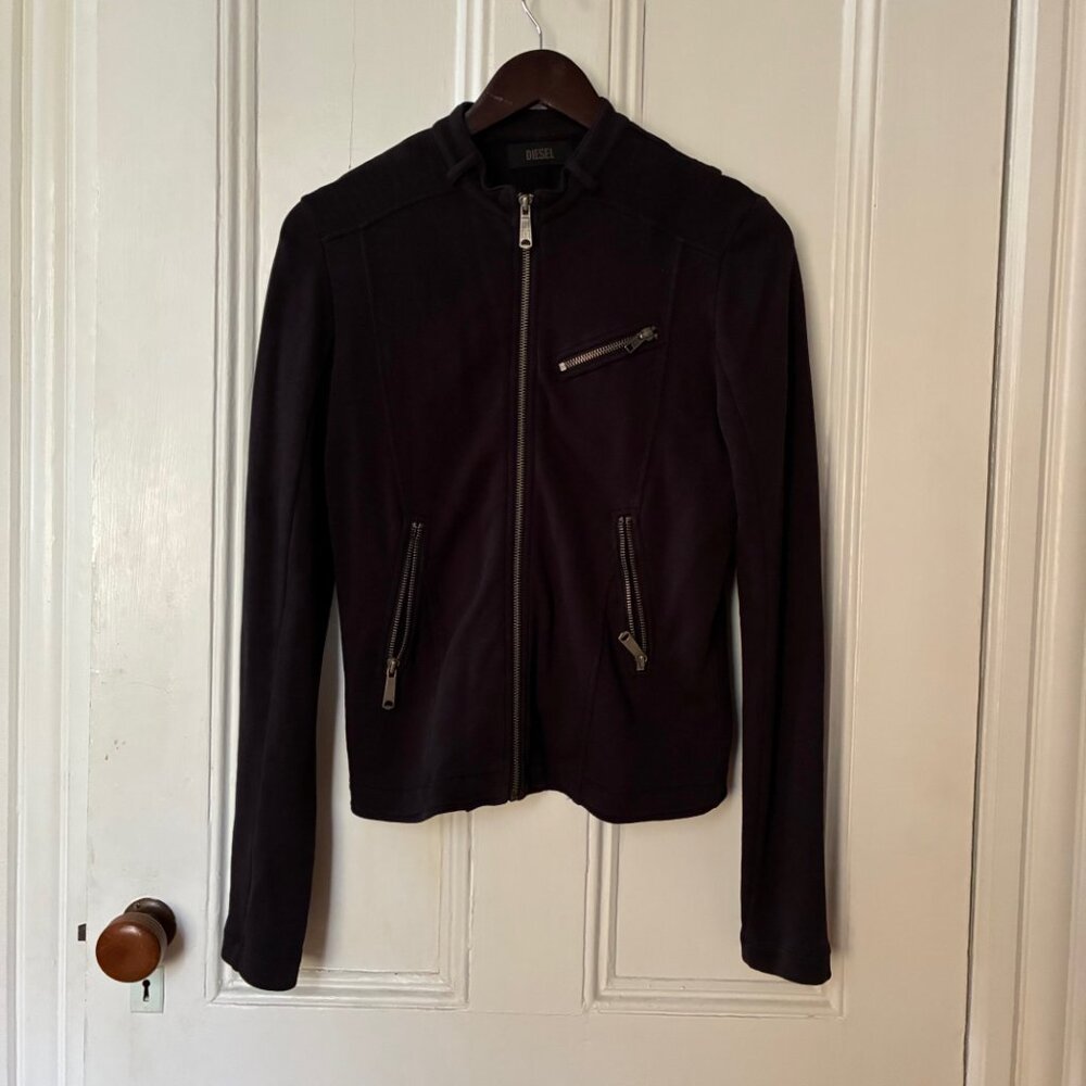 Black diesel Zip-Up Jacket